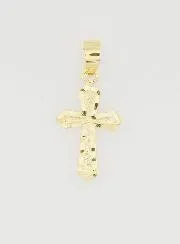 Anhänger Verziertes Kreuz 15mm – 9K Gold