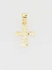 Anhänger Verziertes Kreuz 15mm – 9K Gold