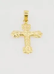 Anhänger Barock Kreuz 20mm – 9K Gold