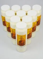 Set 10 Novenenkerzen Madonna vom Berge Karmel