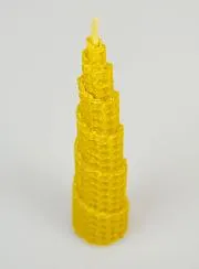 Kegelkerze aus 100 % Natürlichem Bienenwachs - 15cm