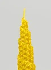 Kegelkerze aus 100 % Natürlichem Bienenwachs - 15cm