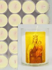 10er-Set Votivkerzen Muttergottes vom Berg Karmel