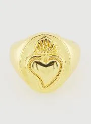 Siegelring Ex Voto aus Gold-Messing