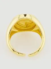 Siegelring Ex Voto aus Gold-Messing