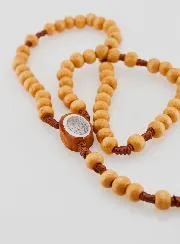 Rosenkranz Wundertätige Madonna mit Holzperlen