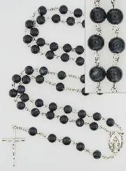 Rosenkranz Wunderbare Medaille Schwarze Perlen