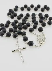 Rosenkranz Wunderbare Medaille Schwarze Perlen