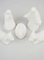 Weihnachtskrippe aus Alabaster – 5 Figuren