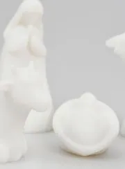 Weihnachtskrippe aus Alabaster – 5 Figuren