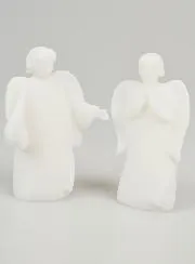 Weihnachtskrippe aus Alabaster – Engelboten