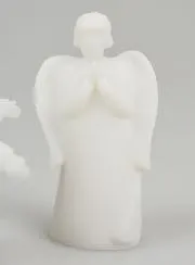 Weihnachtskrippe aus Alabaster – Engelboten