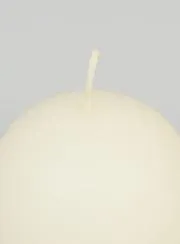 Deko Kugelkerze 80mm – Elfenbein