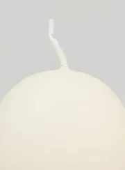 Deko Kugelkerze 60mm – Elfenbein