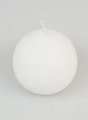 Deko Kugelkerze 60mm – Weiß