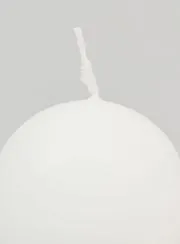 Deko Kugelkerze 60mm – Weiß