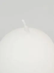 Deko Kugelkerze 60mm – Weiß