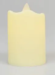 Elektrische Votivkerze mit Batterie – Elfenbein