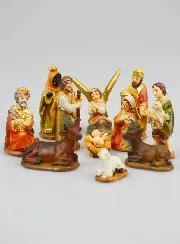 Weihnachtskrippe - 11 Figuren 5cm