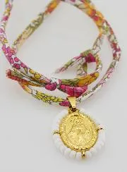 Wundertätige Medaille mit Perlen - Liberty Band