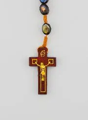 Rosenkranz Wundertätige Madonna aus Holz - 60cm