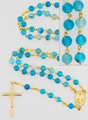 Rosenkranz Wundertätige Mutter Gottes aus Achat