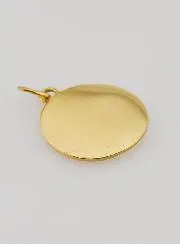 Anhänger mit Christus-Monogramm aus Goldfarbenem Edelstahl - 15mm