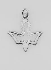 Medaille des Heiligen Geistes aus Edelstahl - 17mm