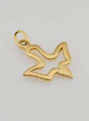 Medaille des Heiligen Geistes aus Goldfarbenem Edelstahl