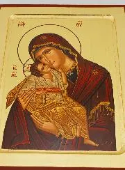 Religiöse Ikone Madonna der Zärtlichkeit - 24cm