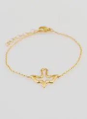 Armband Firmung Heiliger Geist aus Goldfarbenem Edelstahl