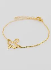 Armband Firmung Heiliger Geist aus Goldfarbenem Edelstahl