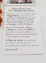 Rosenkranz und Karte Wundertätige Gottesmutter