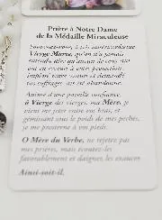 Rosenkranz Perlen und Karte Wunderbare Muttergottes