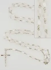 Rosenkranz Wundertätige Madonna Weiße Perlen