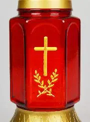 Grabkerze aus Glas – 25cm