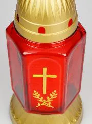 Grabkerze aus Glas – 25cm