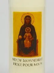 Novenenkerze Unsere Liebe Frau von Montserrat