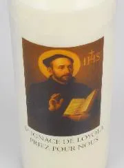Novenenkerze Heiliger Ignatius von Loyola