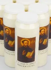 Set 20 Novenenkerzen zum Heiligen Ignatius von Loyola