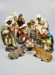 Komplette Weihnachtskrippe 11 Figuren – 30cm