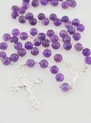 Rosenkranz Wundertätige Madonna – Amethyst und 925er Silber
