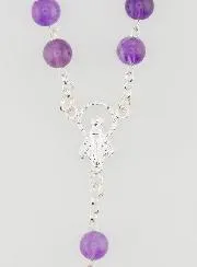 Rosenkranz Wundertätige Madonna – Amethyst und 925er Silber