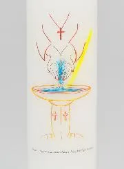 Taufgeschenk für Erwachsene – Kerze 20cm