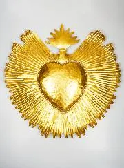 Große Ex Voto Wanddekoration aus Metall - 59cm