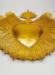 Große Ex Voto Wanddekoration aus Metall - 59cm