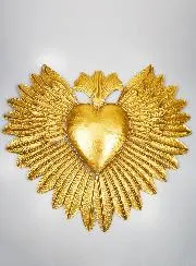 Große Ex Voto Wanddekoration aus Metall – 81cm