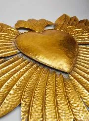 Große Ex Voto Wanddekoration aus Metall – 81cm