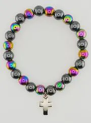 Edelstein Armband – Titanquarz und Hämatit