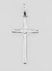 Anhänger Kreuz aus 925er Silber und Zirkoniumoxid